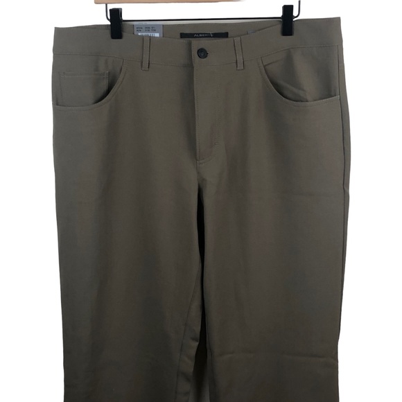 Alberto Tom Pants Straight Leg Comfort Fit Camel Brown EU Size 52 NEW - Picture 2 of 13
